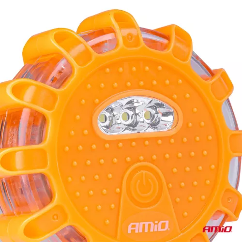 AMiO LED-es biztonsági jelzőlámpák 12SMD+3SMD 10 db piros (04672)