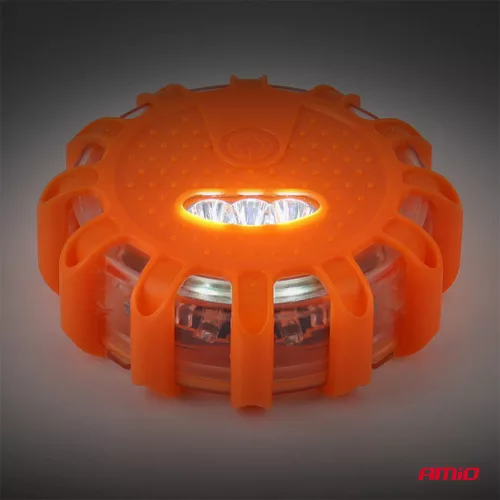 AMiO LED-es biztonsági jelzőlámpák 12SMD+3SMD 10 db piros (04672)