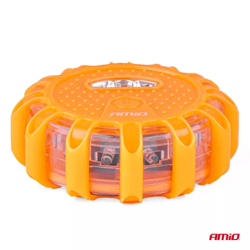AMiO LED-es biztonsági jelzőlámpák 12SMD+3SMD 10 db piros (04672)