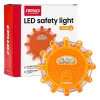 AMiO LED-es biztonsági jelzőlámpa 3xAAA IP65 12SMD + 3SMD (04828)