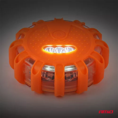AMiO LED-es biztonsági jelzőlámpa 3xAAA IP65 12SMD + 3SMD (04828)