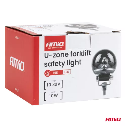 AMiO U alakú targoncabiztonsági jelzőlámpa, 10 W, 10–80 V (04867)