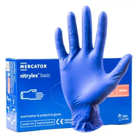   MERCATOR nitril védőkesztyű Nitrylex Basic méret L 100 db (MER02958)