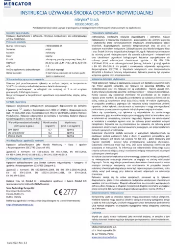 MERCATOR nitril védőkesztyű Nitrylex Basic méret S 100 db (MER13229)