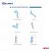MERCATOR nitril védőkesztyű Nitrylex Basic méret L 100 db (MER13429)