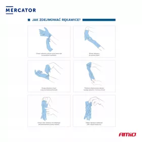   MERCATOR nitril védőkesztyű Nitrylex Basic méret L 100 db (MER13429)