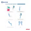 MERCATOR nitril védőkesztyű Nitrylex Basic méret L 100 db (MER13429)