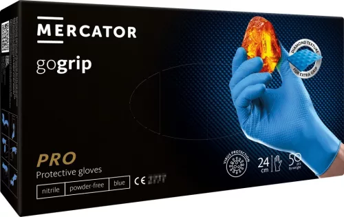 MERCATOR nitril kesztyű GoGrip kék méret XXL, 50 db (MER20318)