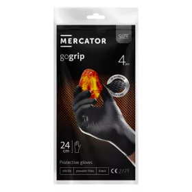   Mercator GoGrip fekete nitril kesztyű 4 db méret XXL (MER20779)