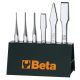 Beta 38/SP6 6 részes kiütő,pontozó, laposvágó és keresztvágó szerszám szerszám készlet tartóval (000380009)