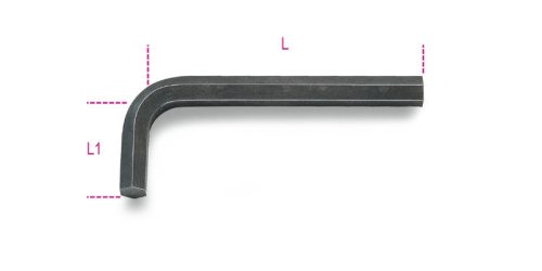 Beta 96AS 1/20 mm Hajlított imbuszkulcs, barnított (000960701)