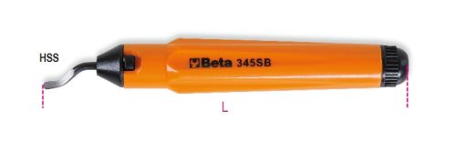 Beta 345SB Sorjázó forgó cserélhető késsel, gyorsacél, réz, könnyűfém és PVC csövekhez (003450010)