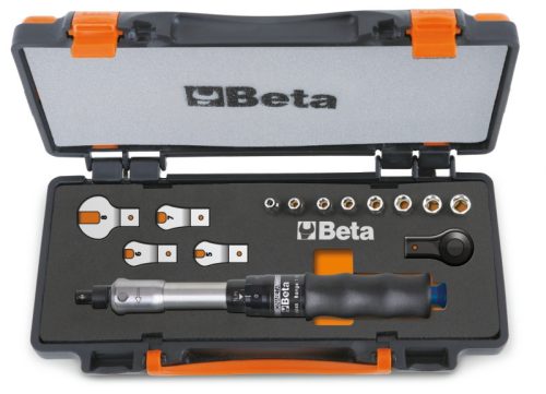 Beta 671B/C5 1 nyomatékkulcs 604B/5, 1 irányváltós racsni, 8 hatlapú dugókulcs és 4 villáskulcs (006710001)