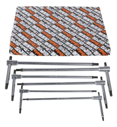 Beta 951/S6 6 darabos T szárú egyszerű, 3 külső végű hatlapfejű kulcs készlet (009510687)