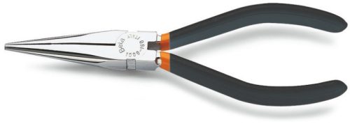 Beta 1009 160 Extra hosszú, félkerekcsőrű műszerészfogó kétrétegű csúszásmentes PVC-bevonattal (010090006)