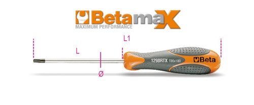 Beta 1298RTx 10 Imbusz csavarhúzó Tamper Resistant Torx®-csavarokhoz (012980010)