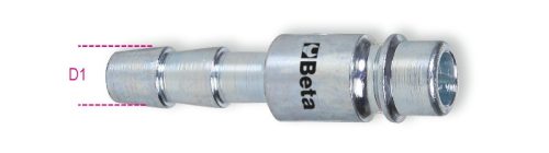 Beta 1916 R Gyorscsatlakozó, európai modell tömlős GAS csatlakozó, hengeres BSPT 6mm (019160106)