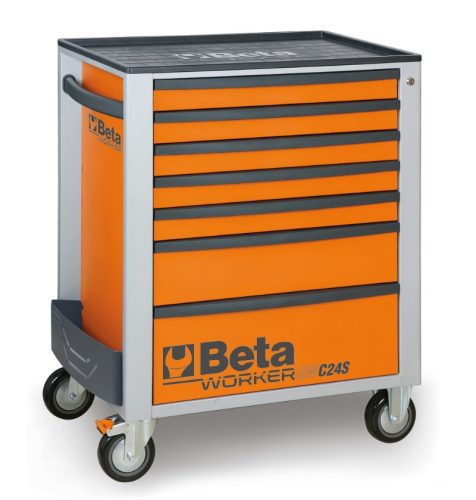 Beta BW 2400S-O7/E-S Worker 7 fiókos szerszámkocsi 240 darabos szerszámkészlettel (024006221)