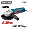 BORMANN Pro Sarokcsiszoló 1010W, 125mm, szabályozható fordulat 3000-10000rpm (BAG1300)