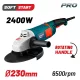 BORMANN Pro Sarokcsiszoló 2400W, 230mm (BAG2400)