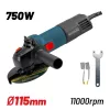 BORMANN Lite Sarokcsiszoló 710W, Φ115mm, 11000rpm (BAG7100)