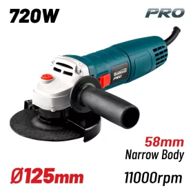   BORMANN Pro Sarokcsiszoló 720W, 125mm, keskeny modell (BAG7200)