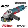 BORMANN SAROKCSISZOLÓ,  VÁLTOZTATHATÓ SEBESSÉGES 840W (125 mm , 0-11000 rpm ) BAG8000)