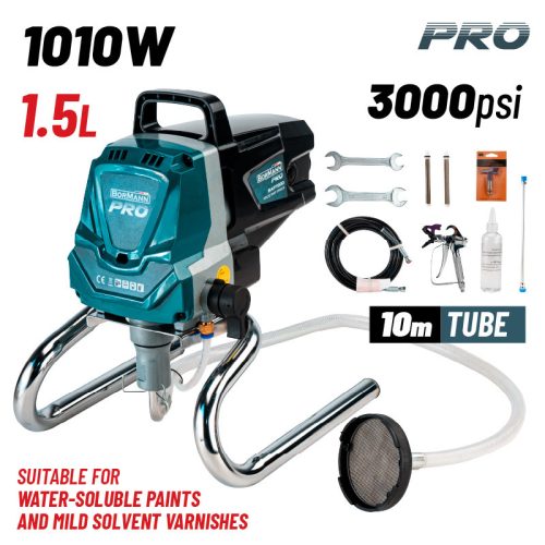 BORMANN Pro elektromos LÉGMENTES FESTÉKSZÓRÓ 1010W, 1,5L/perc (BAP7000)