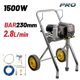   BORMANN Pro ELEKTROMOS LÉGMENTES FESTÉK SZÓRÓ 1500W 2,8Lt/perc, 15m (BAP7050)