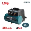BORMANN Pro Olajmentes légkompresszor 1,5 LE, 6 literes tartály, 180 l/perc, 8 bar (BAT5100)
