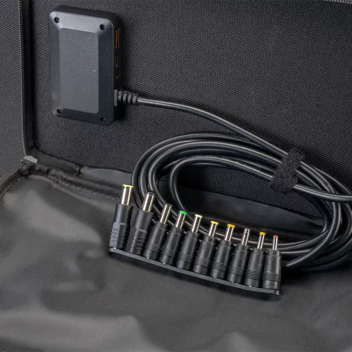 BORMANN Pro Napelem összecsukható kivitelben hordozható energiaállomáshoz, 60 W, 18 V / 3,3 A, USB-A és USB-C  (BBC5011)