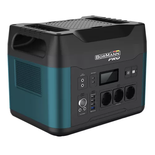 BORMANN Pro TELJESÍTMÉNY 2200 W, 1408Wh/440000mAh, 12V/24V, AC, DC, C TÍPUS, USB-A, LiFePO (BBC5070)