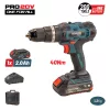 BORMANN Pro Akkus ütvefúró-csavarozó 20 V, 40 Nm, 2 Ah akkuval és töltővel (BBP3050)