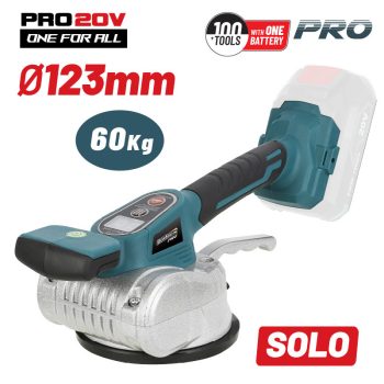   BORMANN Pro 20V vezeték nélküli csempevibrátor, 130mm, 60kg, 2-13mm, 0-10000rpm csak gép (BBP3250)