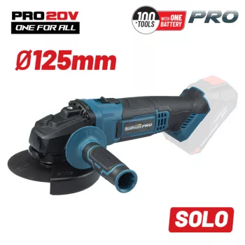   BORMANN Pro akkumulátoros Sarokcsiszoló 20V, Li-Ion, Φ125mm, 10000rpm (akku és töltő nélkül) (BBP3500)