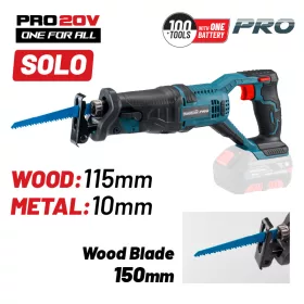   BORMANN Pro akkumulátoros orrfűrész 20V, vágásI KAPACITÁS 115mm, 0-3000 rpm (akku és töltő nélkül) (BBP3800)
