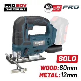   BORMANN Pro akkumulátoros dekopír fűrész 20V, Li-Ion, vágás 80mm (akku és töltő nélkül) (BBP3810)
