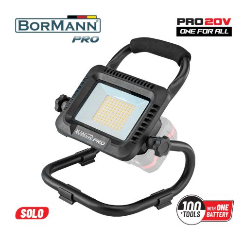 BORMANN Pro akkumulátoros munkalámpa Li-ion 20V, 5000/2000Lm (akku és töltő nélkül) (BBP3910)