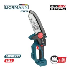   BORMANN Pro 20V Akkumulátoros mini láncfűrész olajszivattyúval, 20V, Li-ion, csak gép (BBP3990)