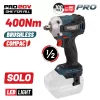 BORMANN Pro Ütvecsavarozó KOMPAKT, KEFE NÉLKÜLI 20V, Li-Ion, 400ΝΜ, 0-1800/0-2200/0-2600rpm - akku és töltő nélkül (BBP5123)