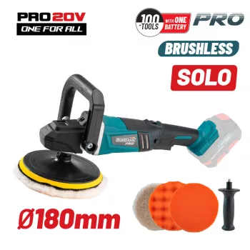   BORMANN Pro akkumulátoros szénkefementes polírozó 20V, Li-Ion, 900-2400rpm (akku és töltő nélkül) (BBP5160)