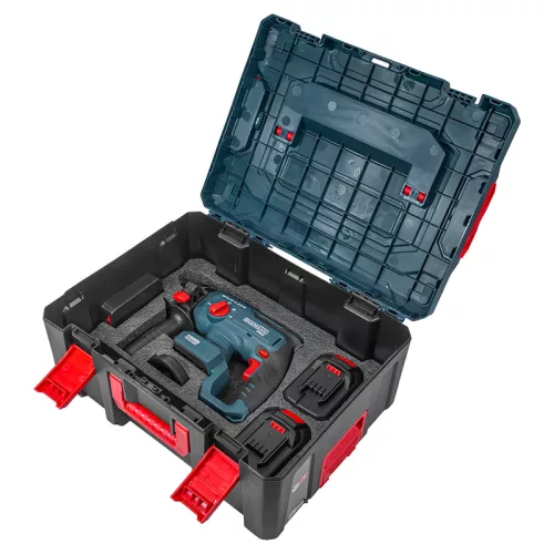 BORMANN Pro Akkus fúrókalapács és sarokcsiszoló készlet 20 V, szénkefementes, 2×4 Ah akkuval (BBP5303X44Τ2CA)