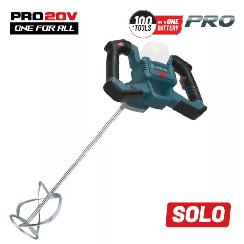 BORMANN Pro AKKUMULÁTOROS FESTÉK ÉS RAGASZTÓ KEVERŐ GÉP, SZÉNKEFE NÉLKÜLI  20V, AKKU-TÖLTŐ ÉS KEVERŐ SZÁR NÉLKÜL (BBP5350)