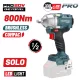 BORMANN Pro akkus szénkefe nélküli ütvebehajtó kulcs 20V, Lli-ion, 800Nm, 0-1400/1900/2400rpm, akku töltő nélkül (BBP5385)