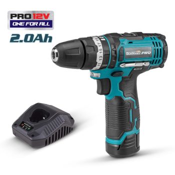   BORMANN Pro AKKUMULÁTOROS ÜTVEFÚRÓ-CSAVAROZÓ 20V,Li-Ion+AKKUMULÁTOR 2Ah + TÖLTŐ 12V (BBP9060)