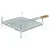 BORMANN BBQ Négyszög alakú INOX sütő rács lábakkal, 35x25cm (BBQ1004)