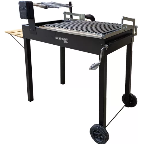 BORMANN ELITE FASZÉN BBQ ÁLLÍTHATÓ "ANTIKRISTO" ELEKTROMOS FORGÓ GRILLSÜTŐ 55x41cm (BBQ1980)