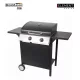 BORMANN 2 égős KERTI BBQ GÁZGRILL, öntöttvas grillrács (BBQ2000)