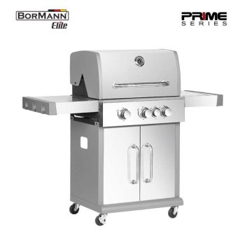   BORMANN ELITE 3+1 égős KERTI BBQ GÁZGRILL "LUXURY" TYPE, öntöttvas grillrács (BBQ5040)