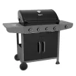 BORMANN ELITE Kerti GÁZGrill 4+1 ÉGŐFEJES, ÖNTÖTTVAS RÁCcsal,  14,5 Watt (BBQ6041)